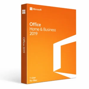 Microsoft Office 2019 Home and Business for Mac retail box – lifetime licence for 1 Mac