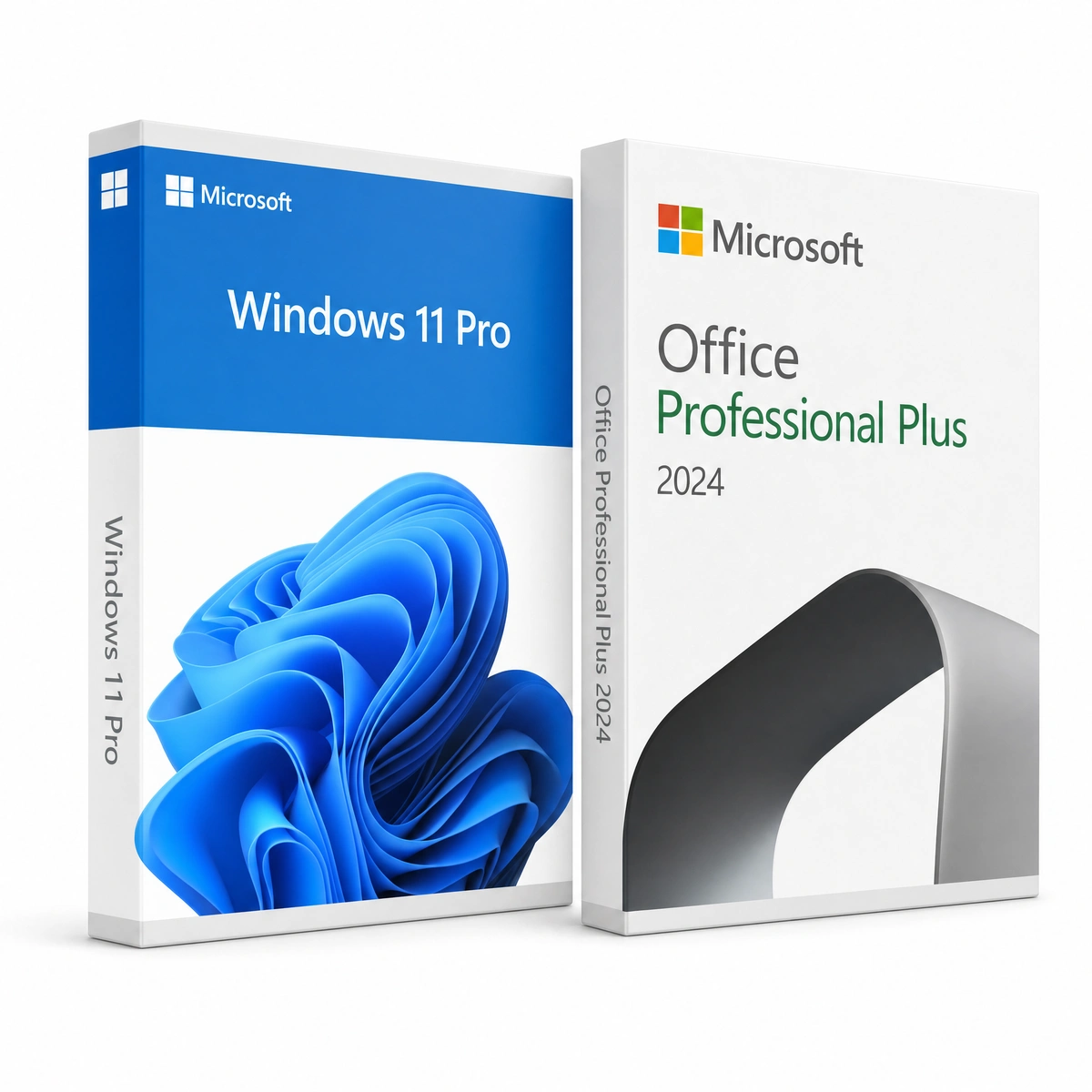 Windows 11 Pro and Office 2024 Professional Plus bundle retail boxes – lifetime licence keys for 1 PC