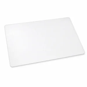 Clear Desk Mat Protector, 35 x 17 in – OfficeSuiteSolution Clear Desk Mat Protector, 35 x 17 in (Frosted PVC, phthalate-free, Clear) on a white background