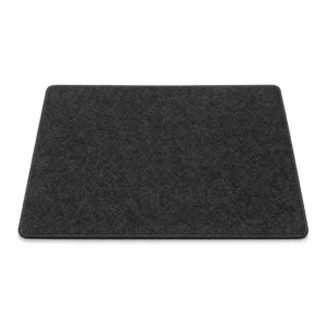 Wool Felt Desk Pad, Charcoal (Merino wool blend felt, Charcoal) on a white background